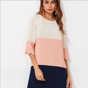 Shein scalloped dress